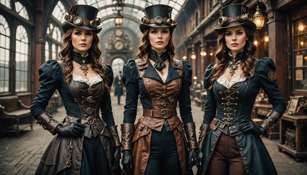 Costumes et vêtements steampunk : plongez dans l'élégance rétro-futuriste